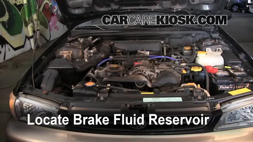 1999 Subaru Impreza Outback 2.2L 4 Cyl. Brake Fluid Check Fluid Level